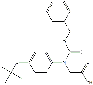 N-Cbz-R-4-(1,1-dimethylethoxy)-phenylglycine Structure