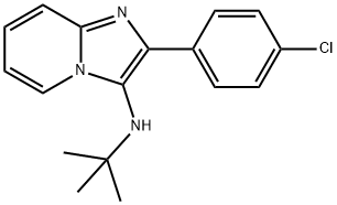 N-(TERT-BUTYL)-2-(4-CHLOROPHENYL)IMIDAZO[1,2-A]PYRIDIN-3-AMINE Struktur