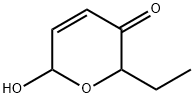 2-Ethyl-6-hydroxy-6H-pyran-3-one Struktur