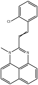 (E)-2-(2-chlorostyryl)-1-methyl-1H-perimidine Structure