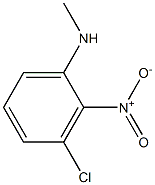 Benzenamine, 3-chloro-N-methyl-2-nitro- 化学構造式