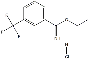 ethyl 3-(trifluoromethyl)benzene-1-carboximidate hydrochloride Struktur