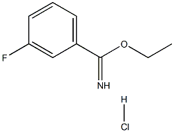 ethyl 3-fluorobenzene-1-carboximidate hydrochloride Struktur