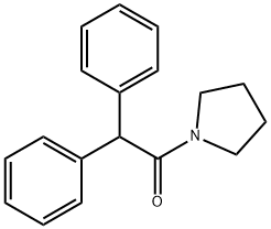 2,2-diphenyl-1-pyrrolidin-1-ylethanone 结构式