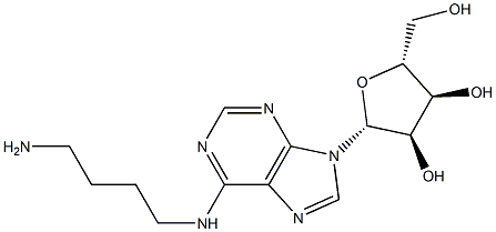 Adenosine,N-(4-aminobutyl)- Structure