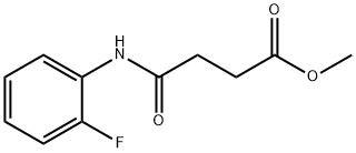 methyl 4-[(2-fluorophenyl)amino]-4-oxobutanoate,60751-78-2,结构式