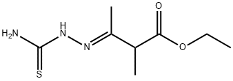 ethyl 3-[(aminocarbonothioyl)hydrazono]-2-methylbutanoate Structure