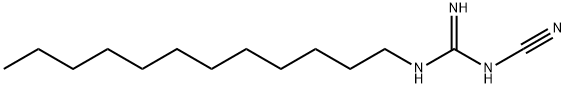 1-cyano-2-dodecylguanidine 化学構造式