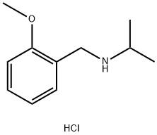 正(2-甲氧基苄基)丙-2-胺盐酸盐 结构式