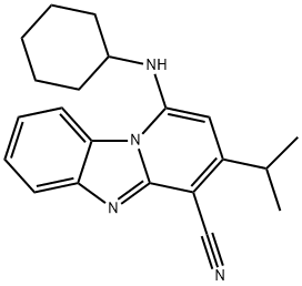 1-(cyclohexylamino)-3-isopropylbenzo[4,5]imidazo[1,2-a]pyridine-4-carbonitrile|