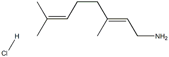 (E)-1-(3,7-二甲基-2,6-辛二烯基)胺盐酸盐, 61210-82-0, 结构式