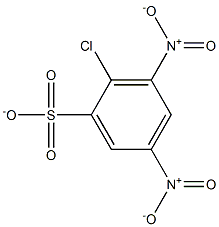 2-chloro-3,5-dinitrobenzenesulfonate 结构式