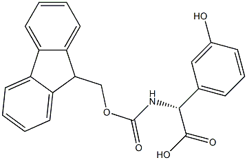 (R)-a-(Fmoc-amino)-3-hydroxy-benzeneacetic acid Structure