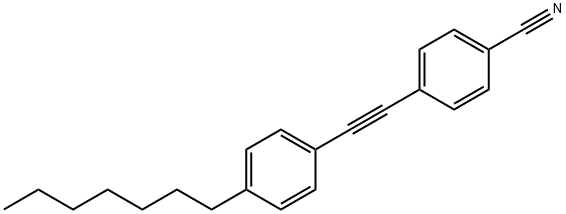 4-[(4-heptylphenyl)ethynyl]benzonitrile Structure