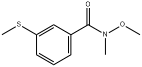 N-methoxy-N-methyl-3-(methylthio)benzamide Structure