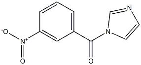 1H-Imidazole, 1-(3-nitrobenzoyl)- 化学構造式