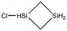 1,3-Disilacyclobutane, 1-chloro- Structure