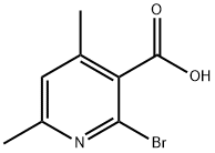 2-bromo-4,6-dimethylnicotinic acid Struktur