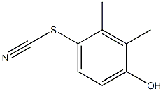 Thiocyanic acid, 4-hydroxy-2,3-dimethylphenyl ester Structure