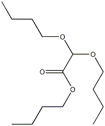 Acetic acid, dibutoxy-, butyl ester Structure