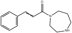 (2E)-1-(1,4-ジアゼパン-1-イル)-3-フェニルプロプ-2-エン-1-オン 化学構造式