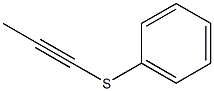 Benzene, (1-propynylthio)- Structure
