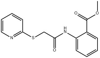 methyl 2-[(2-pyridin-2-ylsulfanylacetyl)amino]benzoate Structure