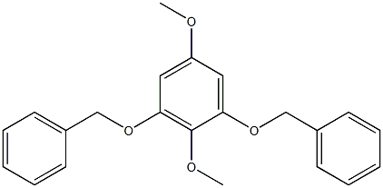 Benzene,2,5-dimethoxy-1,3-bis(phenylmethoxy)- Struktur