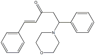 1-Penten-3-one,5-(4-morpholinyl)-1,5-diphenyl- Structure