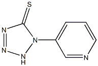 1-pyridin-3-yl-2H-tetrazole-5-thione Struktur