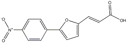 (E)-3-[5-(4-Nitro-phenyl)-furan-2-yl]-acrylic acid Structure