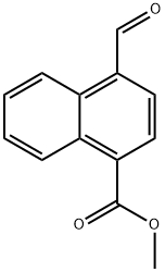 4-甲酰基萘-1-羧酸甲酯, 62855-40-7, 结构式