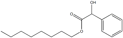 Benzeneacetic acid, a-hydroxy-, octyl ester Structure
