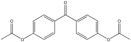 4,4′-ジアセトキシベンゾフェノン 化学構造式