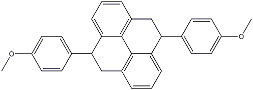 Pyrene, 4,5,9,10-tetrahydro-5,10-bis(4-methoxyphenyl)- Struktur