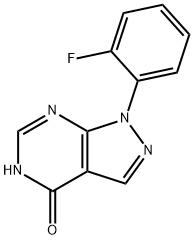 1-(2-fluorophenyl)-1,5-dihydro-4H-pyrazolo[3,4-d]pyrimidin-4-one Structure