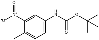 Carbamic acid, (4-methyl-3-nitrophenyl)-, 1,1-dimethylethyl ester Structure