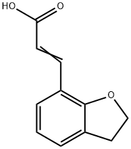 2-Propenoic acid, 3-(2,3-dihydro-7-benzofuranyl)- Structure