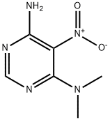 N,N-dimethyl-5-nitro-pyrimidine-4,6-diamine Struktur