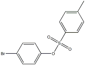 (4-溴苯基)4-甲基苯磺酸酯 结构式