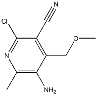 5-amino-2-chloro-4-(methoxymethyl)-6-methylpyridine-3-carbonitrile,6333-70-6,结构式