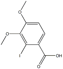 2-Iodo-3,4-dimethoxybenzoic acid Structure
