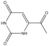 2,4(1H,3H)-Pyrimidinedione,6-acetyl- 化学構造式