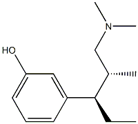 3-[(2R,3R)-1-(dimethylamino)-2-methylpentan-3-yl]phenol Struktur