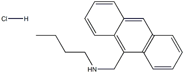 [(アントラセン-9-イル)メチル](ブチル)アミン塩酸塩 化学構造式