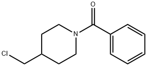 (4-(CHLOROMETHYL)PIPERIDIN-1-YL)(PHENYL)METHANONE 化学構造式