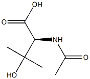 Valine, N-acetyl-3-hydroxy- Struktur