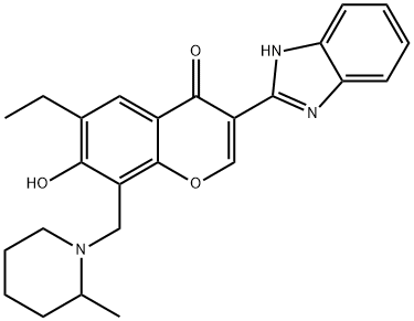 637747-35-4 3-(1H-benzo[d]imidazol-2-yl)-6-ethyl-7-hydroxy-8-((2-methylpiperidin-1-yl)methyl)-4H-chromen-4-one