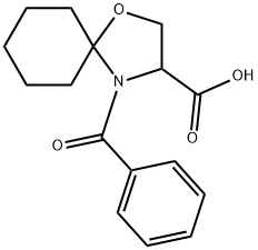 4-Benzoyl-1-oxa-4-azaspiro[4.5]decane-3-carboxylic acid Structure