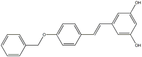 5-[(E)-2-(4-phenylmethoxyphenyl)ethenyl]benzene-1,3-diol Struktur